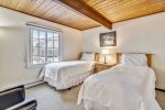 Second bedroom features 2 twins, convertible to king upon request 